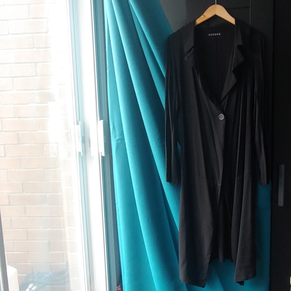 Fluxus Black Extra Long Blazer